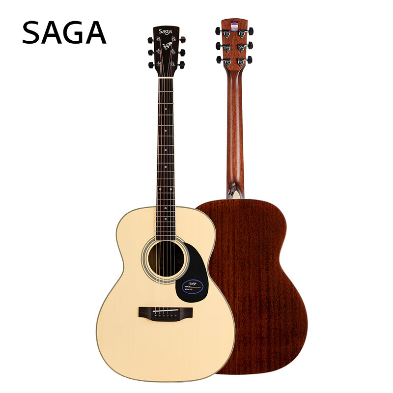 SAGA Guitar Spruce Veneer SF700M Wood Color 40-inch Beginner Beginner Folk Guitar Gift Pack Teaching