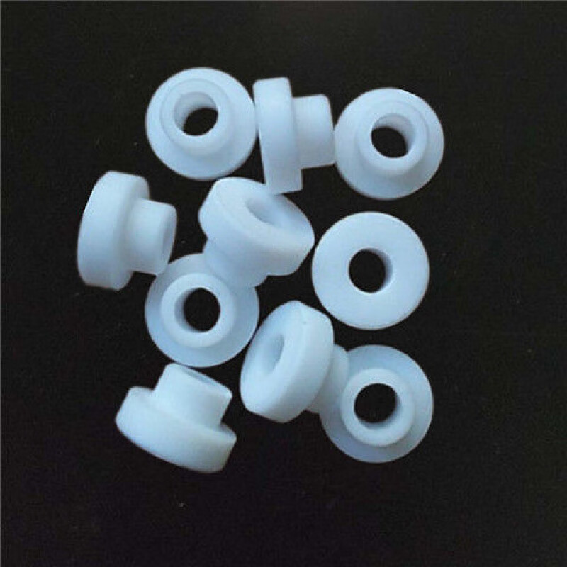 Meikejie PTFE polytetrafluoroethylene gasket insulating gasket high temperature resistant Teflon flange bushing PTFE Teflon bushing T23 inside 9 outside 13 high 9 sets 3 PTFE The price is 5 pieces