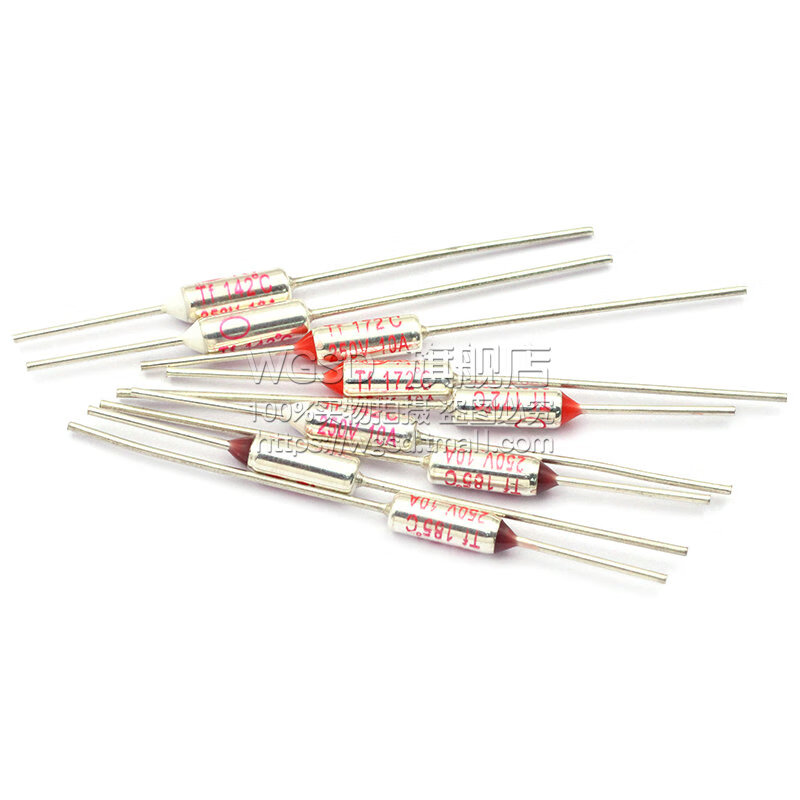 Dafuri rice cooker temperature fuse fuse fuse accessories TF protection temperature control 185 degrees 10A 250V TF thermal protection RY-220 degrees 10A 250V (5 pieces)