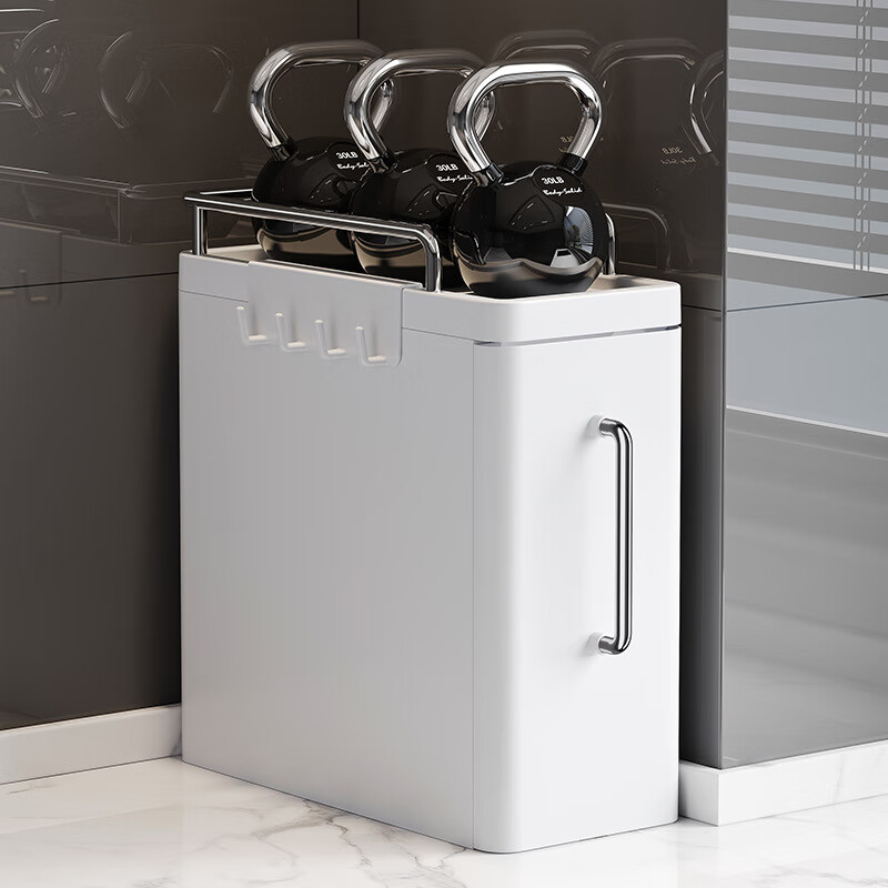 Japanese kitchen condiment storage rack pull-out condiment storage box oil salt sauce vinegar countertop storage rack white-3-layer sandwich storage cabinet