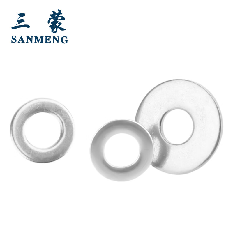 Sanmeng 304 stainless steel flat washer M3-M14 DIN125 M6*12*1.5 (40 pieces/bag)