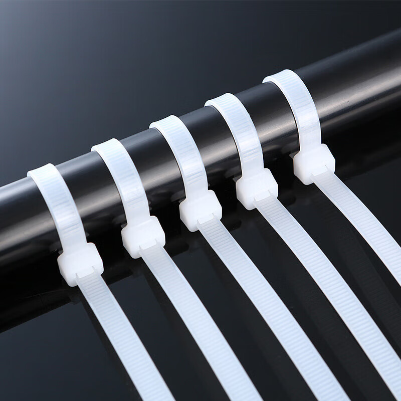 Beifote nylon cable tie self-locking nylon cable tie plastic strap fixed cable buckle 1.9*100mm (1000 pieces)