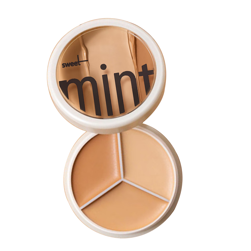 Danya 2 Boxes Three-Color Concealer Palette Covers Facial Spots, Dark Circles, and Acne Marks, Waterproof, Sweat-Free, and Powder-friendly