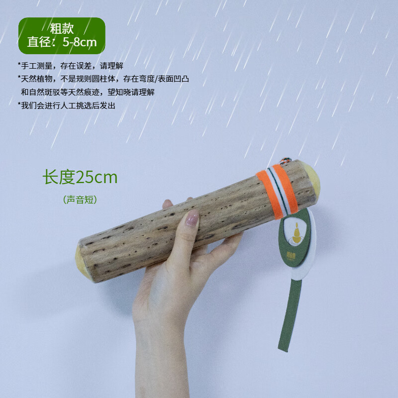 Fanmu Guo & De Rui Healing Rain Stick South America Chile De Rui Cactus Rain Maker Rain Sound Tube Ethnic Minor Instruments Fan Mu Guo Selected Thick Style D=5-8cm (Recommended) L=75cm