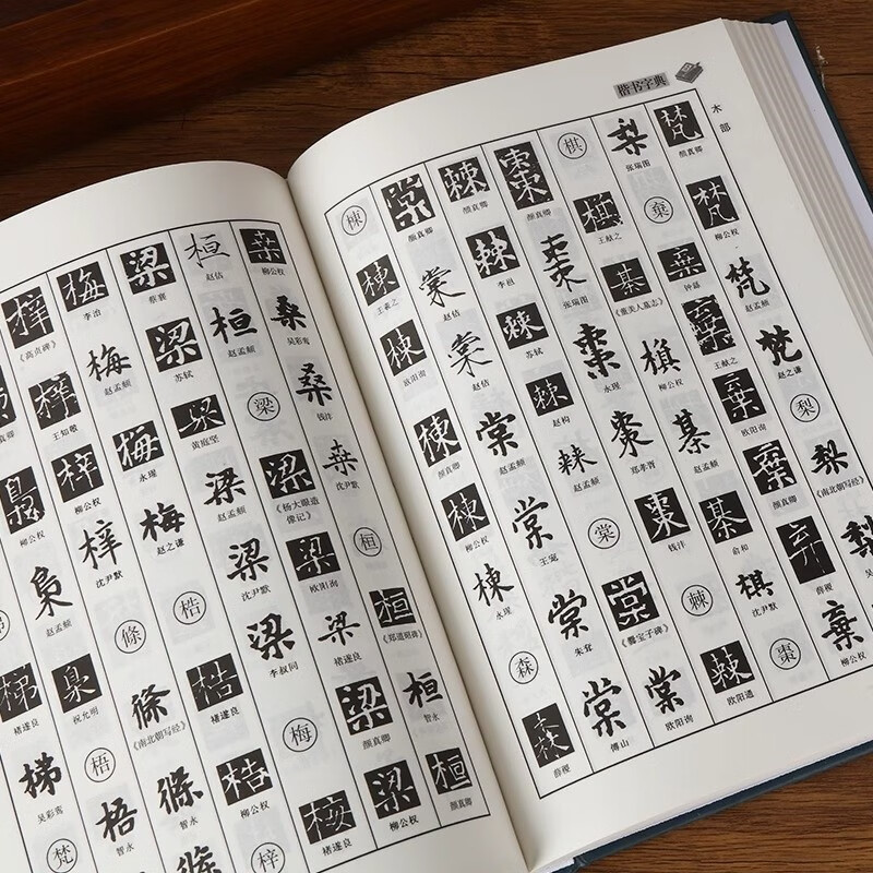 Regular Script Dictionary Chinese Calligraphy Dictionary Regular Script Dictionary Appreciation Calligraphy Dictionary Calligraphy Tool Book Genuine Copybook Used by Big Calligraphy Lovers and School Teachers and Students