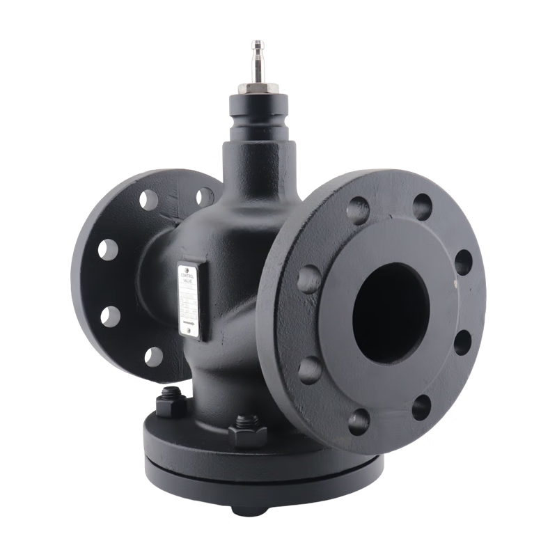 Honeywell electric control valve proportional integral water valve steam temperature control valve Flange Luzer two-way three-way valve domestic DN200 water valve + actuator 24V set temperature resistance 120 degrees