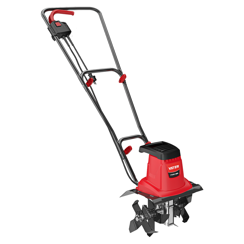Yate rotary tiller electric scarifier vegetable field household plug-in micro tiller tiller agricultural tools tiller tiller 1400W supreme 6-blade micro tiller
