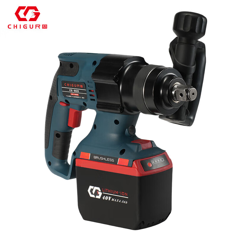 Chigu CG-6630 40V lithium battery electric impact wrench 4.0Ah two batteries and one charging unit set CG-6630