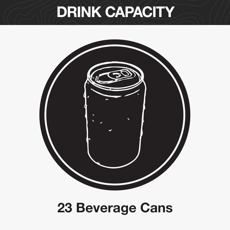 Pelican 28.3L outdoor insulated refrigerator 22 cans portable for fishing and camping