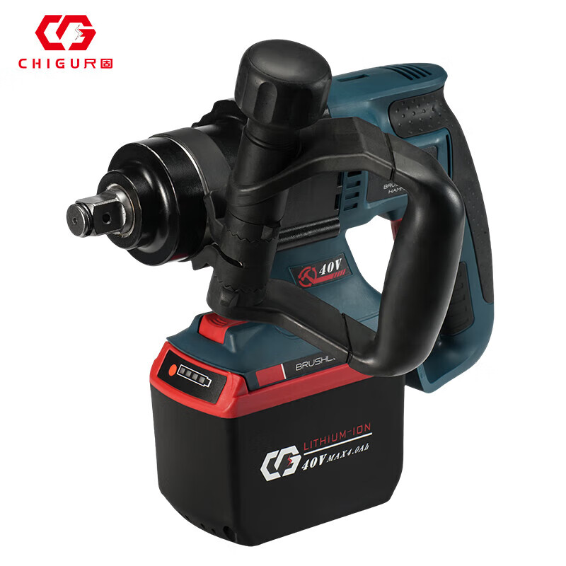 Chigu CG-6630 40V lithium battery electric impact wrench 4.0Ah two batteries and one charging unit set CG-6630