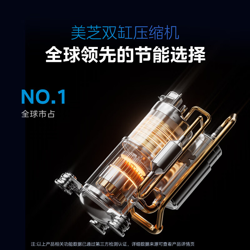 Midea Air Conditioner Cool Energy Saving Ultra Large 2 HP Super Class One Energy Efficiency Frequency Converter Power Saving Magic Machine Double Row Copper Tube Living Room Vertical Cabinet Machine National Subsidy KFR-51LW/N8KS1-1U