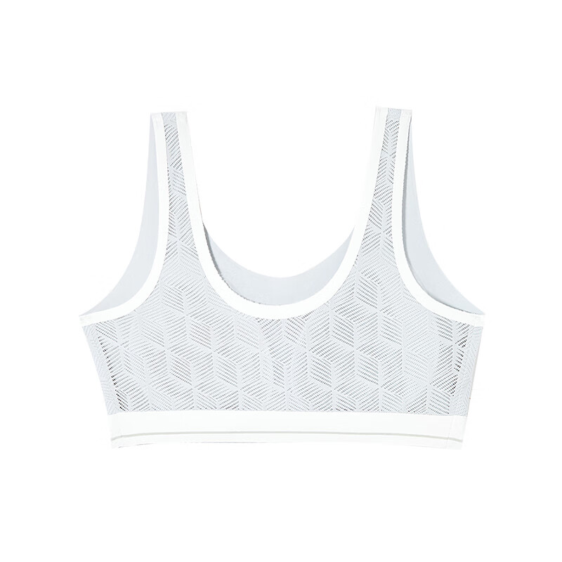 Aimeili Sandwich Soft Support No Support Vest Style Net Mark Cutting Hidden Hole Sponge Mold Cup Bra Underwear for Women IM17BXR1 Chip Gray 55E L 170