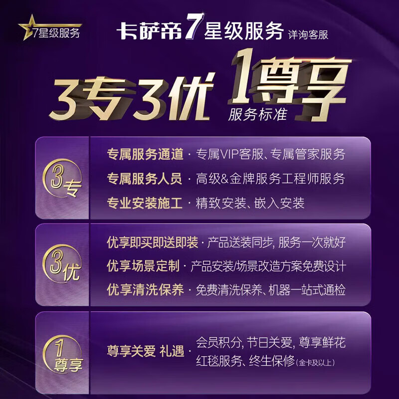 Casarte 520-liter zero-distance embedded multi-door large-capacity household refrigerator first-class energy efficiency energy-saving frequency conversion automatic ice making cell-level freshness BCD-520WLCFPM4WKU1