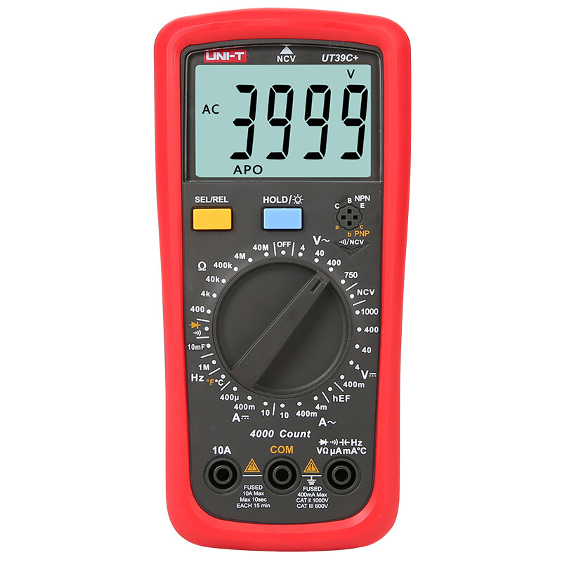 Uni-T UT39C+ digital multimeter multimeter electrician meter with temperature measurement backlight multimeter for home use