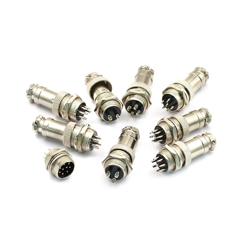 Dafuri aviation plug GX16 connector socket connector 16M-2 core 3 core 4 core 5 core 6 core 7 core 8 core 9 core 10 core 16M-10 core (1 set)