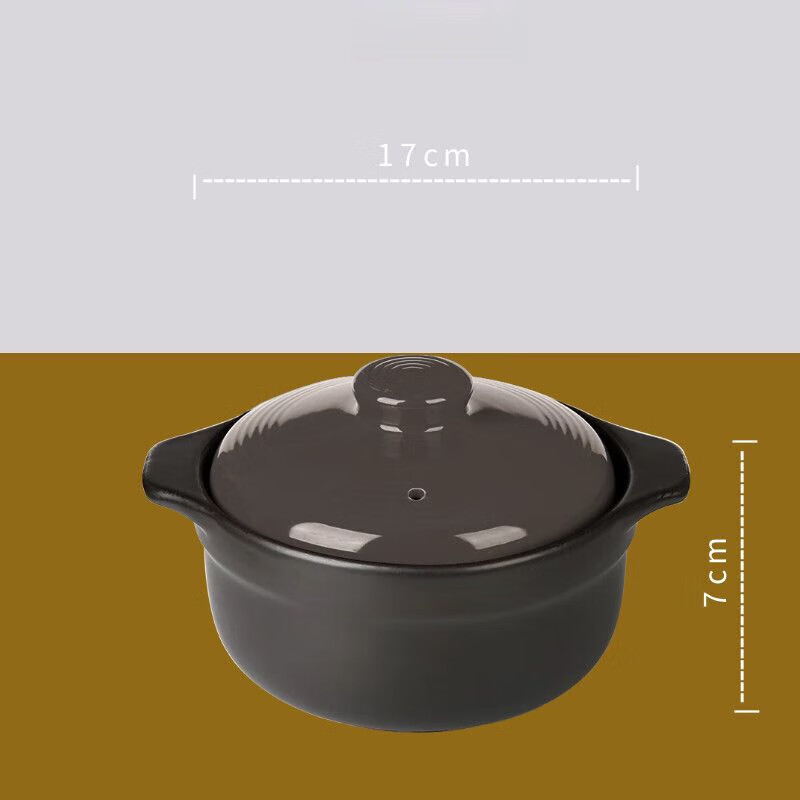 GIOIO Large Soup Casserole Stew Pot Chicken Stew Special Pot Ceramic Soup Gas Stove Household Gas Soup Casserole Anti-Dry Burning 1500ml Will Not Crack with Dry Burning - Small 1500ml