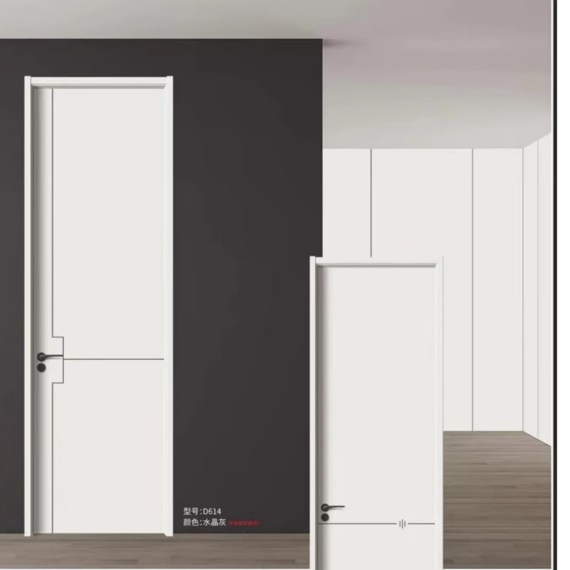 Paint-free bedroom door, room door, interior door, all-aluminum wooden door, office door, solid wood door set door, wooden door, carbon crystal door, other styles and colors, please consult customer service for customized atlas.