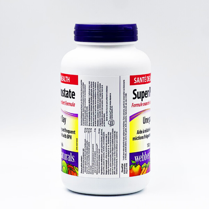 Webber Naturals Canadian Super Prostate 180 Tablets Saw Palmetto
