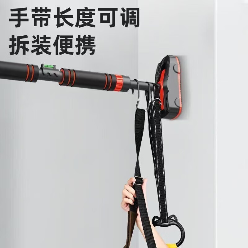 Kaooseen Lumbar Traction Belt for Lumbar Disc Herniation, Waist Stretch, Horizontal Bar Assistor, Spinal Correct Suspension Belt, Purple - With Pull Ring, Built-in Environmentally Friendly Buckwheat Shell (Horizontal Bar Not Included)