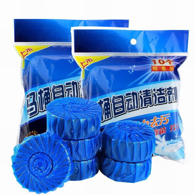 Blue Bubble Toilet Cleaner Toilet Cleaner Toilet Cleanser Descaling and Deodorizing Toilet Cleaner to Remove Odor 60 Pack