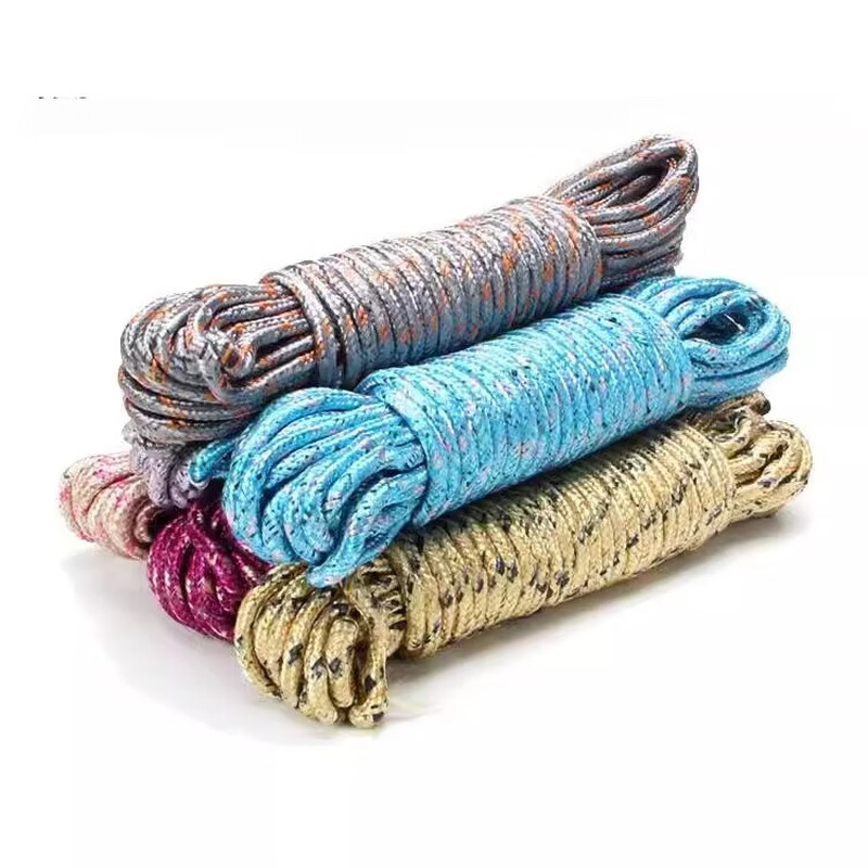 Nylon rope outdoor travel clothesline non-slip and windproof thickened quilt rope nylon rope*1
