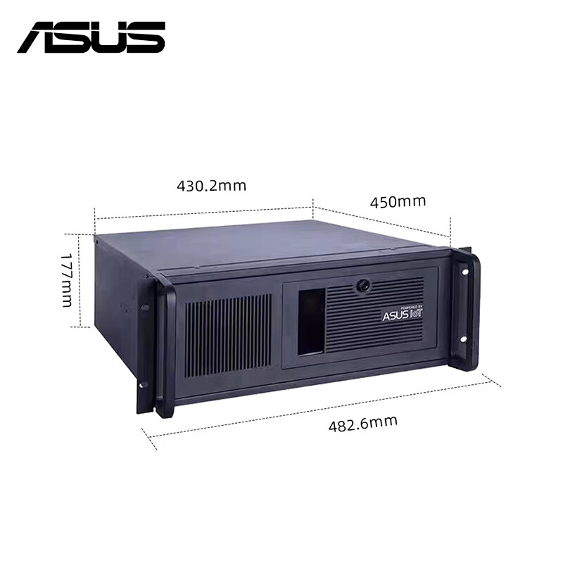 ASUSUITRAHOT industrial computer brand new ASUS industrial computer EBE-4U industrial computer host computer visual inspection 5PCIE Gigabit network card server desktop host replaces Advantech industrial computer EBE-4U/Q670EA/I3-12100 D5 16G memory/256G solid state