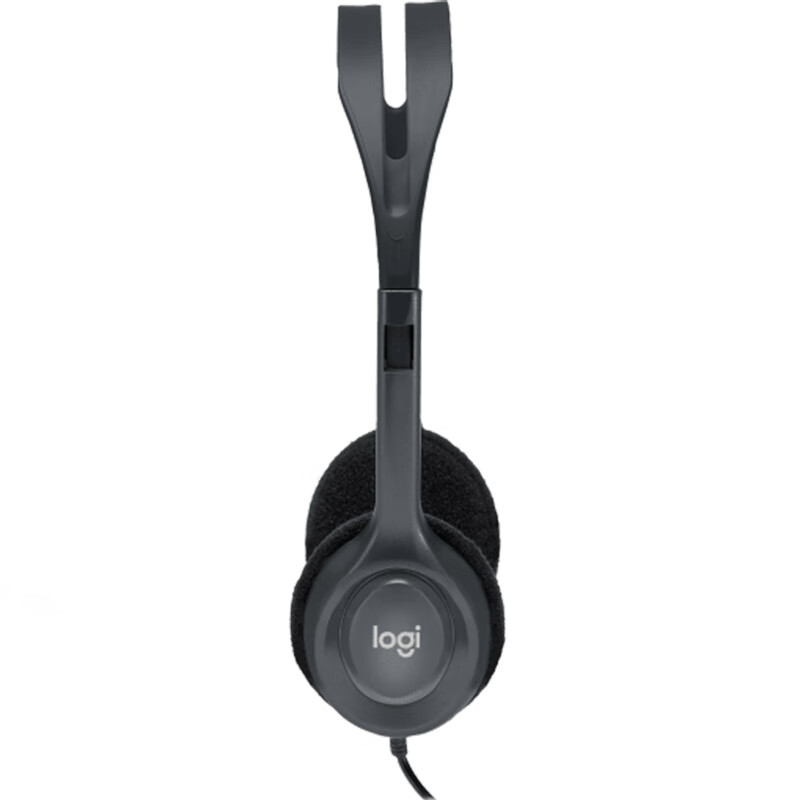 Logitech H111 Stereo Headset with Microphone Computer Laptop Office Headset Black Single Pack