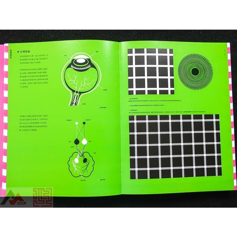 Trompe l'oeil in visual design. The beauty of trompe l'oeil art. Optical illusion in design. Art installation art. Brand visual graphic design books.