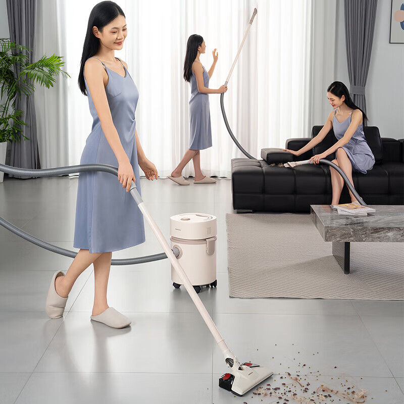 AUX bucket vacuum cleaner for home use, strong and large suction, industrial wasteland reclamation, decoration, sewing, car use, commercial carpet blower vacuum cleaner 12L large capacity AXC-22AT588A deluxe version