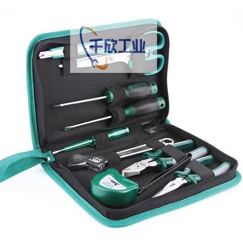 Star (SATA) Star SATA hardware tool set repair multi-functional 9-piece electrician daily household tool bag combination DY0