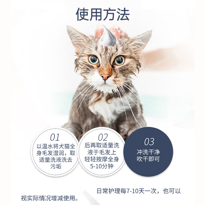 Nafepu Cat and Dog Shower Gel 200ml + Skin Spray 60ml Set Antibacterial Wash and Care All-in-one