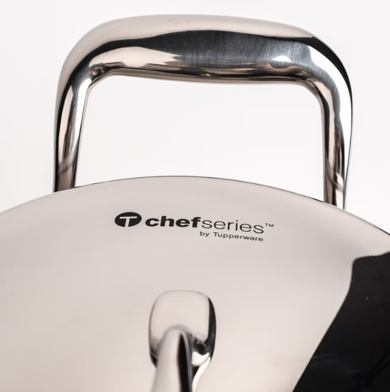 TupperClean Tupperware 3.8L/5.7/7.6L stainless steel multi-purpose pot stew pot steamer soup pot wok 5.7 liter pot + steamer