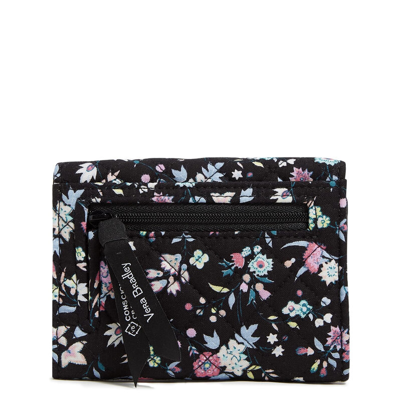 Vera bradley Women's Cotton Riley Compact Wallet with RFID Protection, Botanical Ditsy Botanical Ditsy One Size