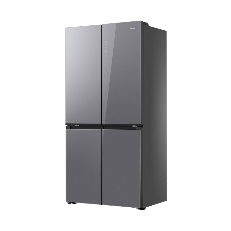 Haier 518L refrigerator 594mm professional ultra-thin zero-embedded cross-door refrigerator cross-door household refrigerator first-class energy efficiency variable frequency air-cooled frost-free refrigerator dry and wet separate storage + EPP ultra-clean system + three-speed variable temperature