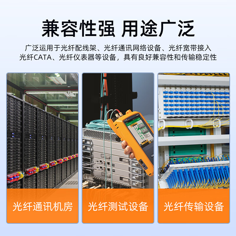 Sai fiber fiber optic adapter LC-SC double female head carrier grade fiber optic coupler round to square head optical power red light pen docking connector flange extender