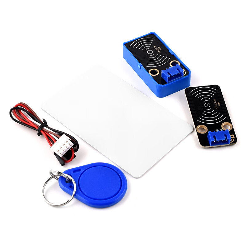 RC522 RFID radio frequency IC card induction card reading and swiping module. Electronic building block compatible with Arduino. RC522RFID buckle set with 4P wire belt shell. No specifications.