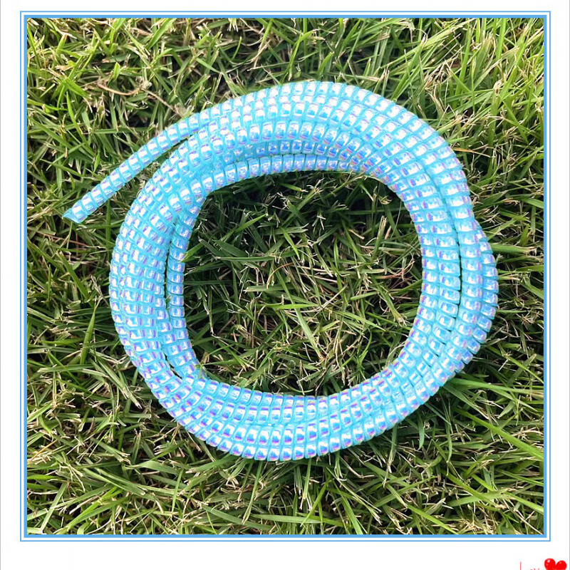 Fuyan extended mobile phone data cable protective sleeve earphone cable anti-breakage sleeve Apple Huawei OPPO vivo Android laser white + free cable bundler 3.3m/can be wound 2 meters charging cable universal