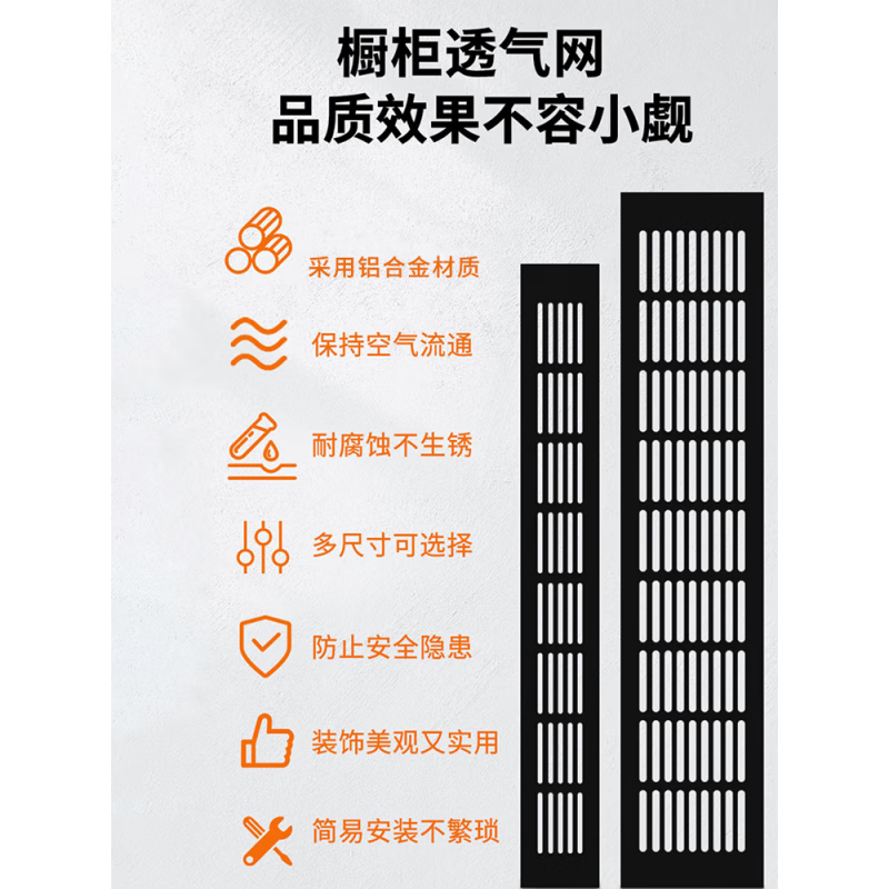 MieLanat customized gas meter cabinet door ventilation hole aluminum alloy refrigerator cooling grille cover ventilation grid cabinet Place an order and contact customer service