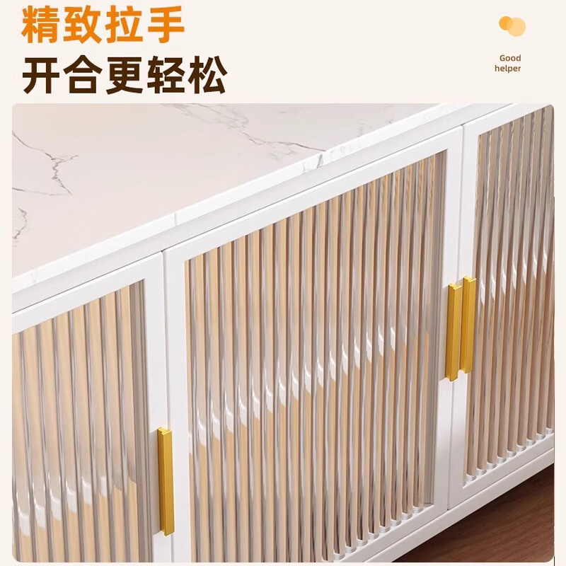 Smart Father steel storage cabinet baby feeding table baby supplies storage cabinet floor-standing multi-layer large capacity toy storage rack pearl white - 5 layers high 157cm long 60 wide 42cm free wheel