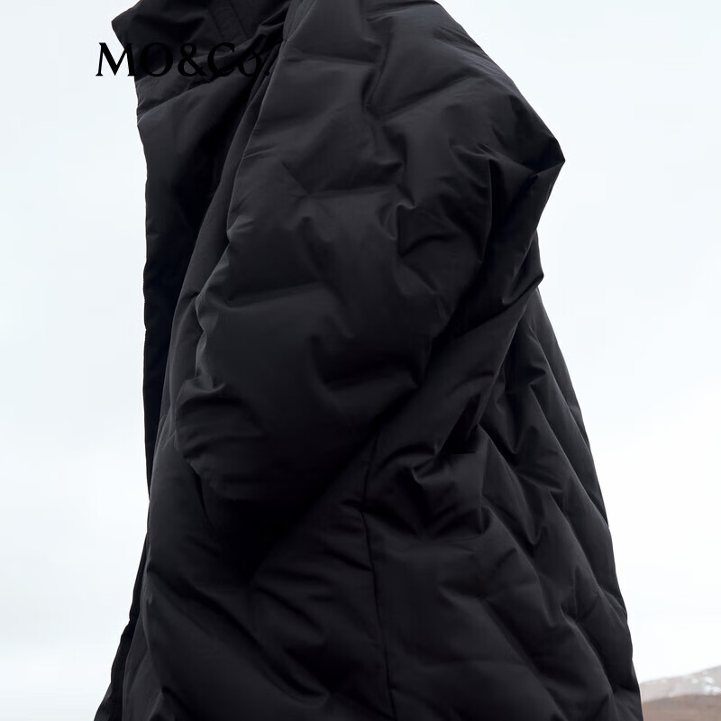 MO&Co. Women's windproof wraparound down jacket