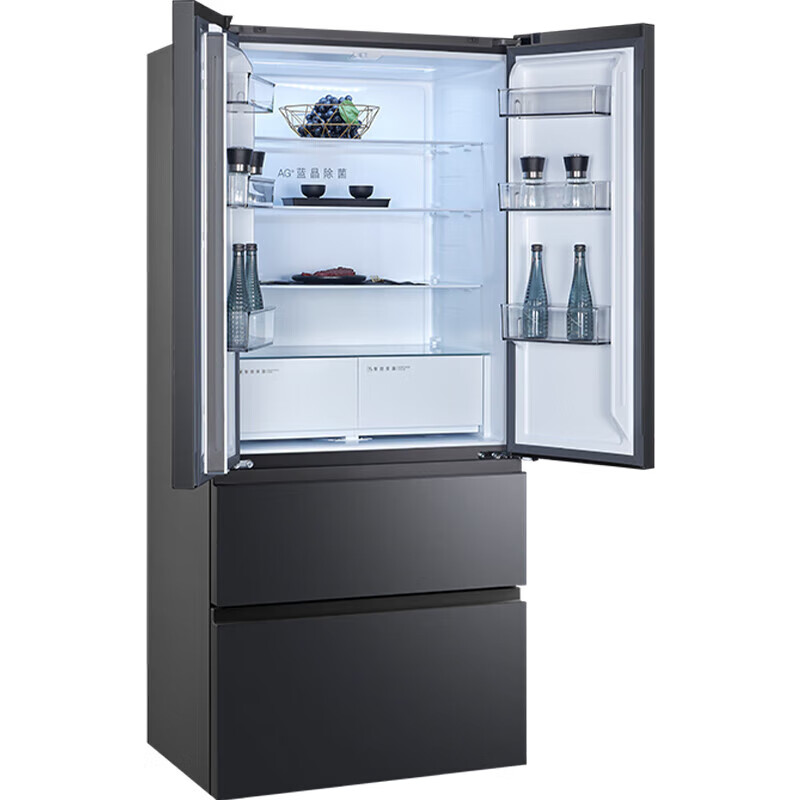 Homa 466-liter French-style multi-door refrigerator, ultra-thin body, intelligent three-frequency intelligent control, moisturizing, deep-freezing and quick-freezing-40 standard