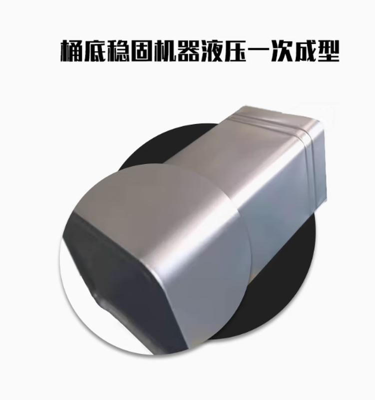 Outdoor trash can inner barrel custom-made trash can galvanized stainless steel inner barrel square iron inner barrel 17*17*38 high