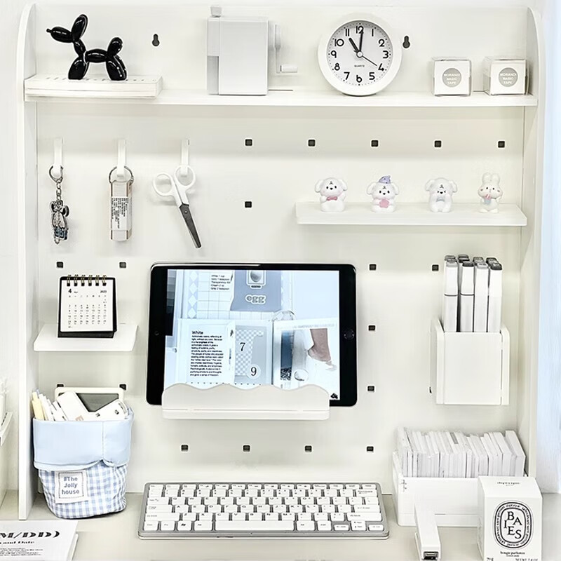 Perforated board storage rack desktop desk study table storage rack pen holder student desk stationery organizer artifact shelf multi-category with drawer A type