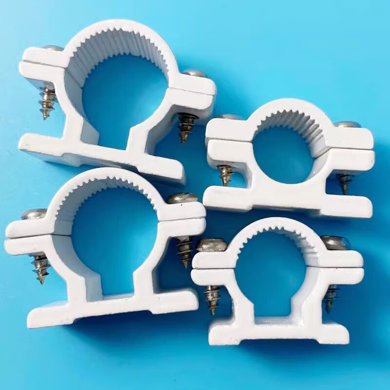 Construction aluminum plastic pipe code aluminum code pipe clamp 1014 pipe card aluminum buckle seat 1016 water pipe wall fixed card off-wall code 2632 1014 (card outer diameter 14MM pipe)
