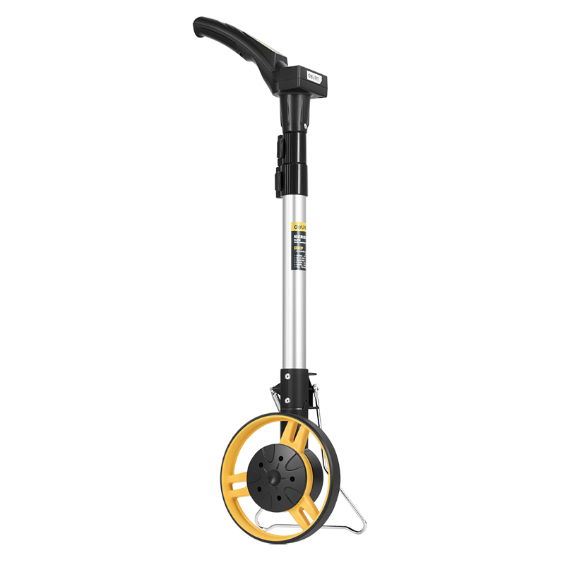 Deli distance measuring wheel roller measuring wheel instrument hand push wheel roller push ruler wheel distance meter outdoor ground wheel mini wheel digital display distance meter DL9713