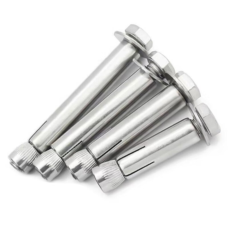 Jingxuan 304 stainless steel expansion screw external hexagonal internal expansion lengthened pull explosion internal forced built-in expansion tube m6m8m10 M8*80 (15 pieces) 304