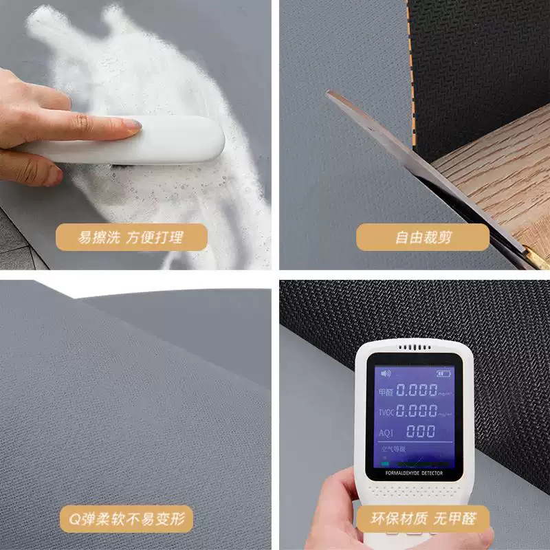 Yusenyi cartoon diatom mud bathroom floor mat powder room water-absorbent non-slip carpet cute special-shaped shower room quick-drying dry feet technology cloth rabbit graffiti white 40x60cm thickened strong water absorption