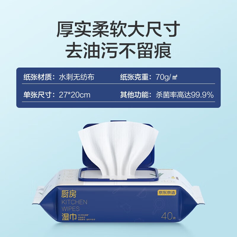 Kitchen paper, kitchen wipes 40 pieces * 8 pack, heavy oil stain range hood cleaning, powerful oil removal