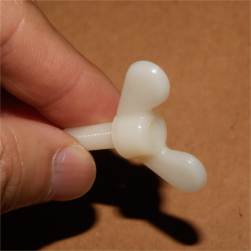 Junkiss plastic butterfly screws environmentally friendly insulating plastic hand-tight claw screws butterfly nylon bolts M3M4M5M6 M6*15 (10 pcs)