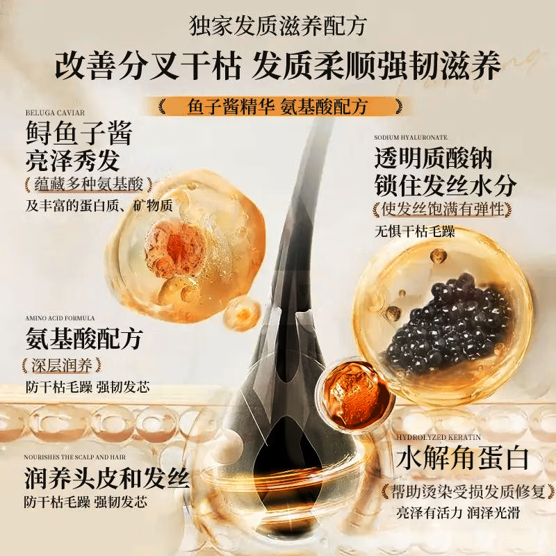 Chuman Conditioner for men smoothes dry, frizzy, dyed and permed hair, repairs and repairs hair mask for dry and frizzy hair, smoothes and fluffs with fragrance, nourishes scalp and strengthens hair roots, cologne tea scented conditioner*2